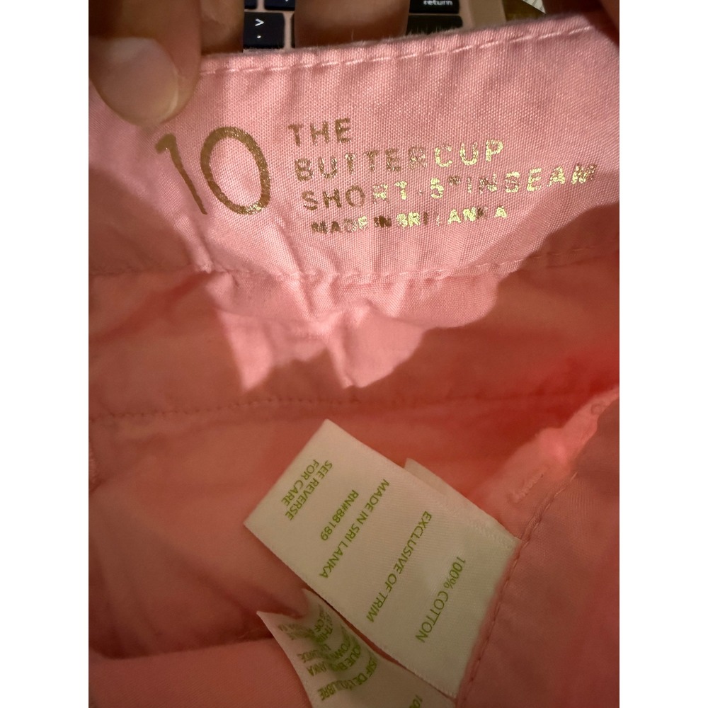 Lilly Pulitzer Pink Women's Scolloped Cotton The Buttercup Shorts 5in Size 10 - Picture 4 of 4